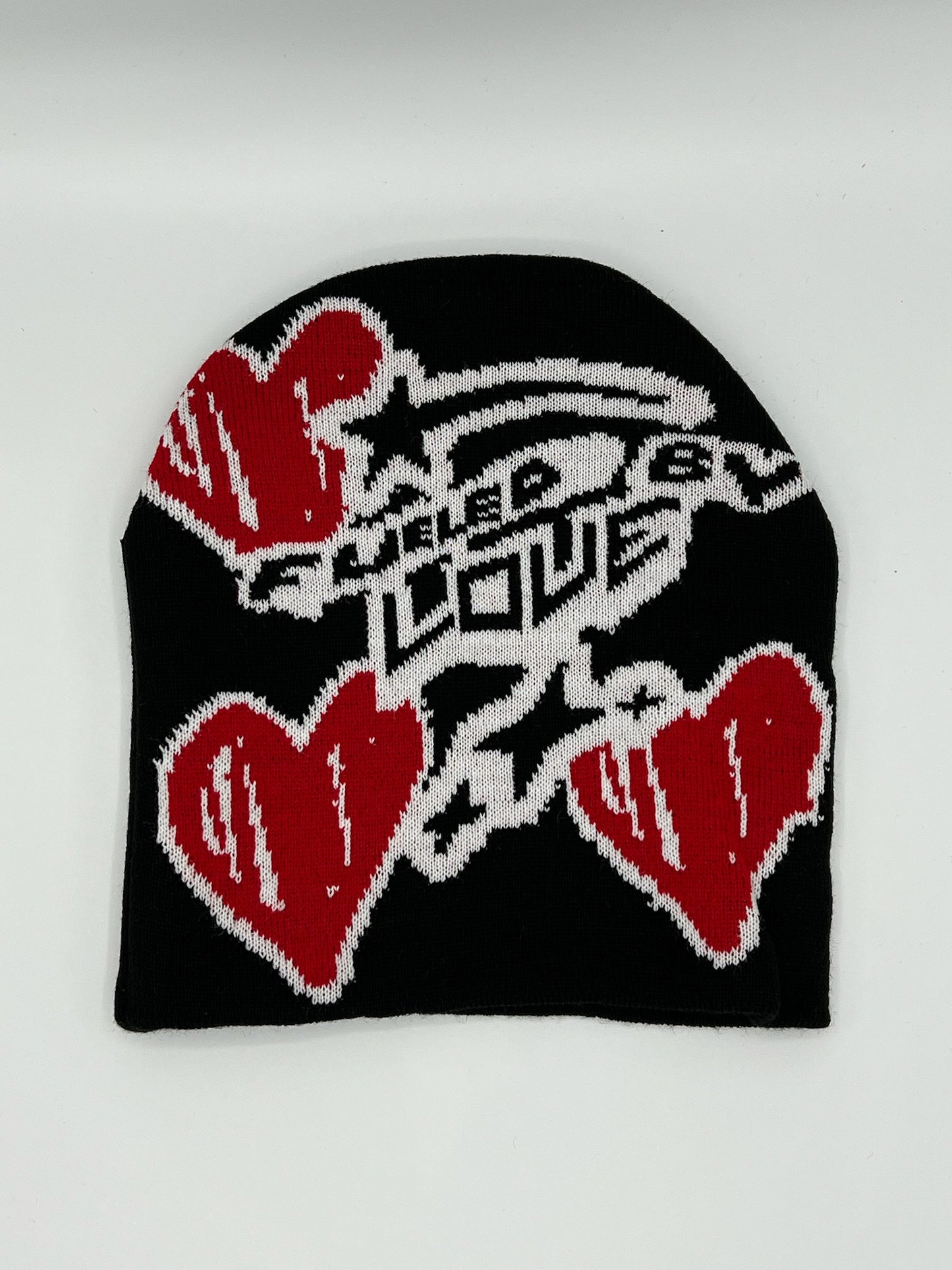 Fueled By Love Beanie - Black and Red