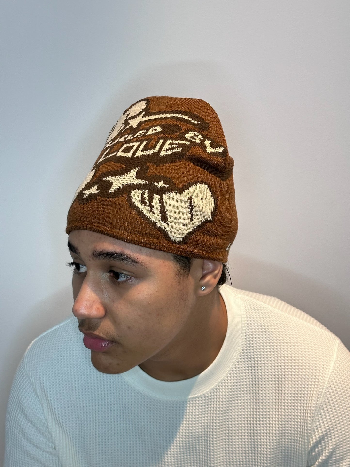 Fueled By Love Beanie - Brown