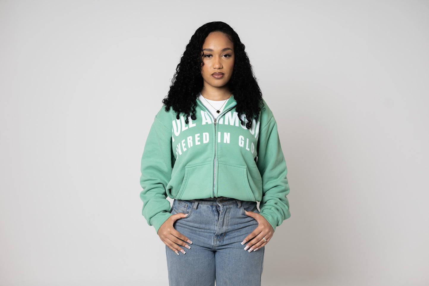 Green Vintage Distressed Hoodie